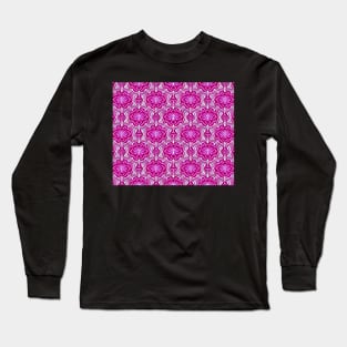 Magenta Aesthetic Repeating Abstract Pattern 2 Long Sleeve T-Shirt